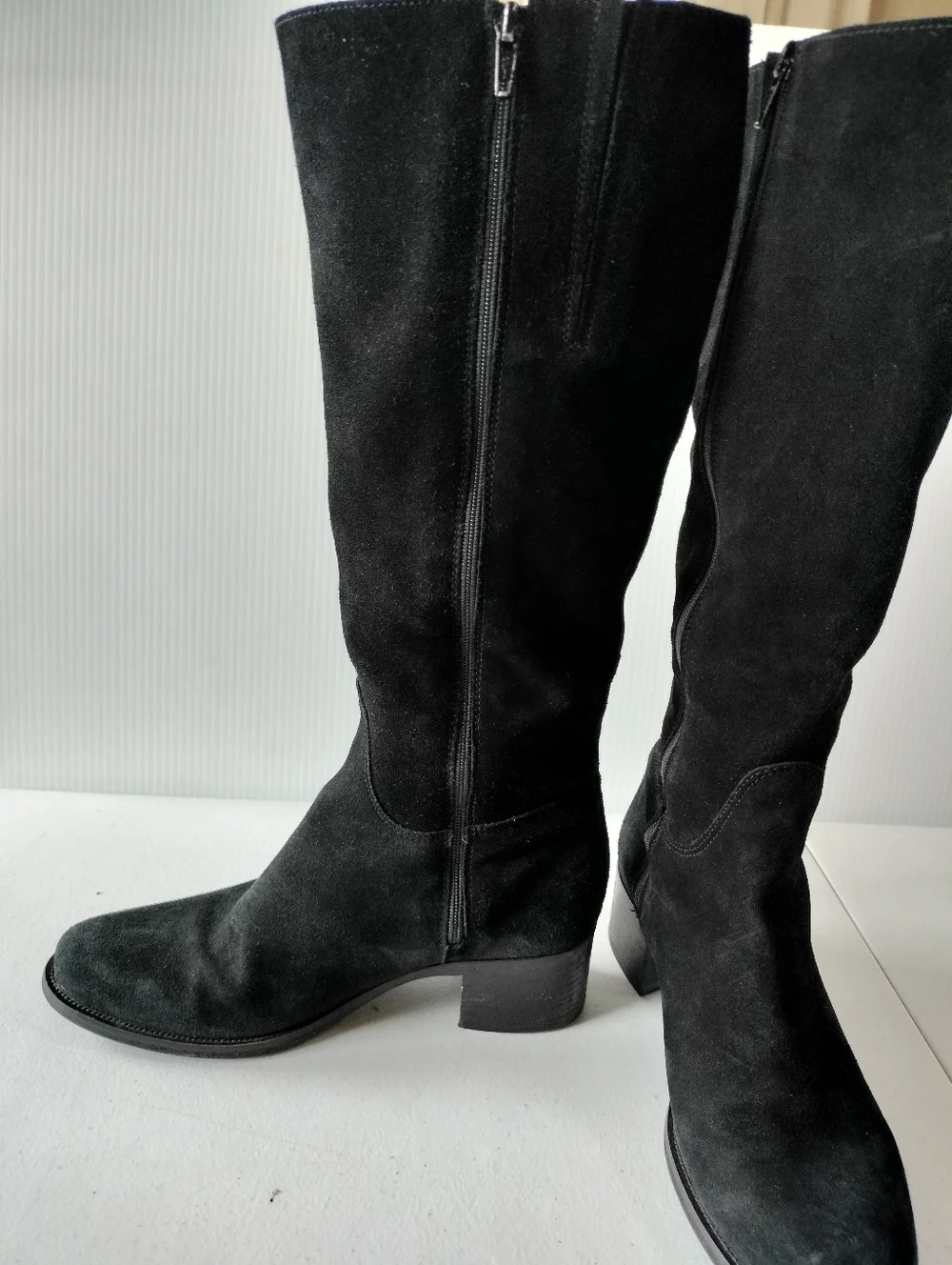 La Canadienne City Dry Jack Waterproof Black Suede Boots 8.5 Equestrian Riding